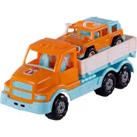 Cavallino - XL Torpedo Truck with Survival Jeep Orange 44.5cm