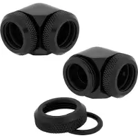 Corsair Hydro X -sarjan XF Hardline 90 -liittimet, kaksoispakkaus, musta