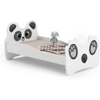 Kobi Meble s. c. Lastensänky Eläimet patjalla 164 cm x 90 cm x 70 cm, panda
