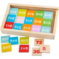 Bigjigs Toys Wooden Leather Tables - 81 pcs.