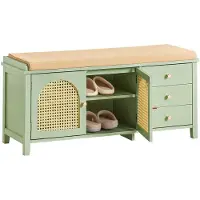 SoBuy Puukuitupenkki FSR129-GR Vihreä