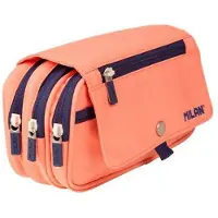 Big Buy Cooking 3-zip Pencil Case With A Flap 1918 Series Pinkki Mies