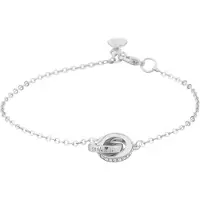 Sno of sweden Connected Chain Bracelet ? Silver/Clear
