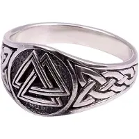 Northern Viking Jewelry Valknut sormus NVJ-H-SO015-190