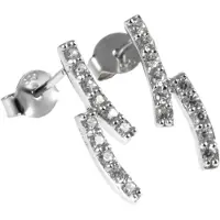 Silver Bar Two long korvakorut 18 mm 3930