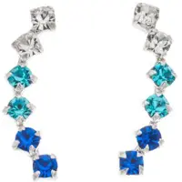 Silver Bar ear cuff rustokorvakorut 3-värinen sinertävä 18 mm 8076