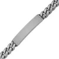 Ace of Spades antiikkipinnoitettu panssariranneketju laatalla Miami Cuban 10 mm SSB-8411PAN/20cm