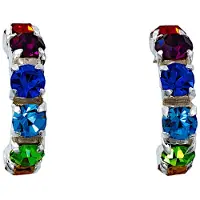 Silver Bar Rivari M rainbow korvakorut 2898