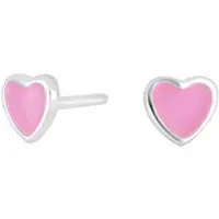 Nordahl Jewellery lasten sydän pinkki korvakorut 325 153