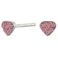 Nordahl Jewellery lasten sydän pinkki korvakorut 325 095