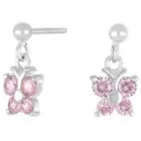 Nordahl Jewellery lasten perhonen pinkki korvakorut 325 175