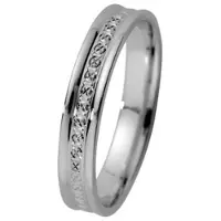 Kohinoor 3,5mm timanttileikattu 14K valkokultainen sormus 003-120 23