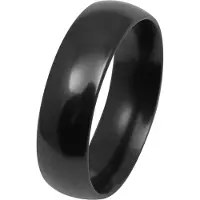 Kohinoor Duetto Black Edition musta kihlasormus kiiltävä 006-090-220