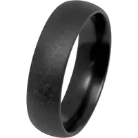 Kohinoor Duetto Black Edition musta kihlasormus matta 006-091-220