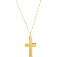 Top Gold hopeinen risti kullattu 5256731500