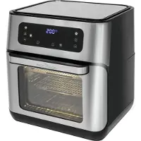 ProfiCook PC-FR 1200 H, 11 l, 1500 W, airfryer, musta, ruostumaton teräs