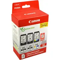 Canon PG-545XL / CL-546XL -mustekasettipakkaus, musta ja väri, 3 kpl