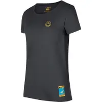 La Sportiva Climbing on the Moon T-Shirt W Carbon/Giallo - XL