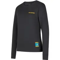 La Sportiva Climbing on the Moon Sweatshirt W Carbon/Giallo - XL