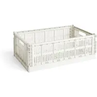 HAY Colour Crate kori, L, kierrätysmuovi, off-white