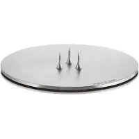 Ester & Erik kynttilälautanen Ø9 cm matta Silver