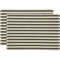 Södahl - Statement Stripe Pöytätabletti 33x48 2 kpl Ash