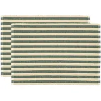 Södahl - Statement Stripe Pöytätabletti 33x48 cm 2 kpl Green