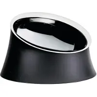 Alessi Wowl, koiranruokakuppi, pieni, musta