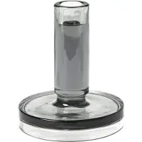 Broste Copenhagen Petra kynttilänjalka smoked pearl dark grey 14 cm