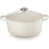 Le Creuset - Signature Valurautapata pyöreä 22 cm Meringue