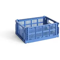 HAY Colour Crate kori, M, kierrätysmuovi, electric blue