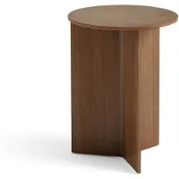 HAY Slit Wood pöytä, 35 cm, korkea, lakattu pähkinä