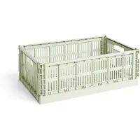 HAY Colour Crate kori, L, kierrätysmuovi, mint