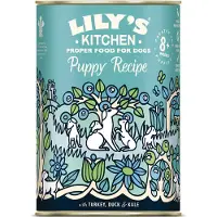 Lily's Kitchen 6 x 400 g Puppy kalkkuna & ankka koiran märkäruoka