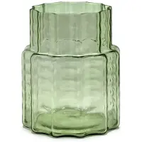 Serax Waves 04 maljakko Ø18x21 cm Green-clear
