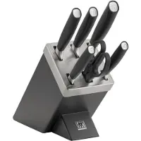 Zwilling All Star 1022760, 7-piece knife set with knife block, charcoal/silver