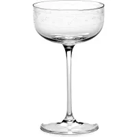 Serax Midnight Flowers Coupe- 24 Cl Transparent - Samppanjalasit Lasi Läpinäkyvä - B0823305-050