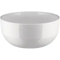Alessi Salad Bowl In White Porcelain - White - D20CM