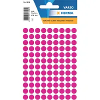 Herma Multi-purpose labels ø 8mm pink 540 pcs., Vaaleanpunainen, Ympyrä, Kiinteä, ø 8 mm, 8 mm, 540 kpl (1836)