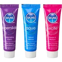 Skins Vital Lubes Liukuvoidesetti 3 x 12 ml - Clear