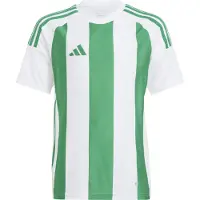 Adidas Pelipaita Striped 24 - Valkoinen/Vihreä Lapset, koko 152 cm
