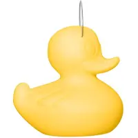 Goodnight Light LED-designvalaisin DUCK-DUCK XL ulkokäyttöön, keltainen DUCK-DUCK, himmennettävä, Keltainen/oranssi, Synteettinen materiaali, Design