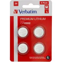 Verbatim – Lithium battery CR2032 3V 4 pack (49533)