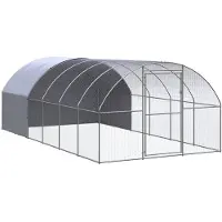 vidaXL Kanojen ulkohäkki 3x6x2 m galvanoitu teräs
