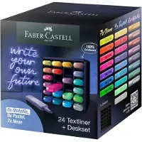Faber-Castell 254602, 24 kpl, Monivärinen, Taltan pää, Monivärinen, 1 mm, 5 mm