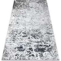 Rugsx Matto mefe moderni 6182 betoni - rakenteellinen, kaksi fleece-tasoa harmaa