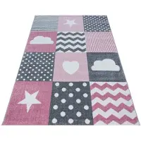 Ayyildiz Teppiche Matto lastenhuoneeseen Kids Pink 0620, 160x230 cm