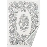 Narma Lihula -smartWeave chenillematto, kaksipuolinen, valkoinen, 80 x 250 cm