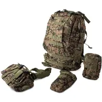 VERK Camping Military Tactical -reppu - 48,5 L Leopard Multicolor