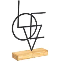Hobby Hall Koriste-esine Geometrinen, musta